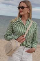Cadelle Karissa cream leaether sling bag with woven front pocket
