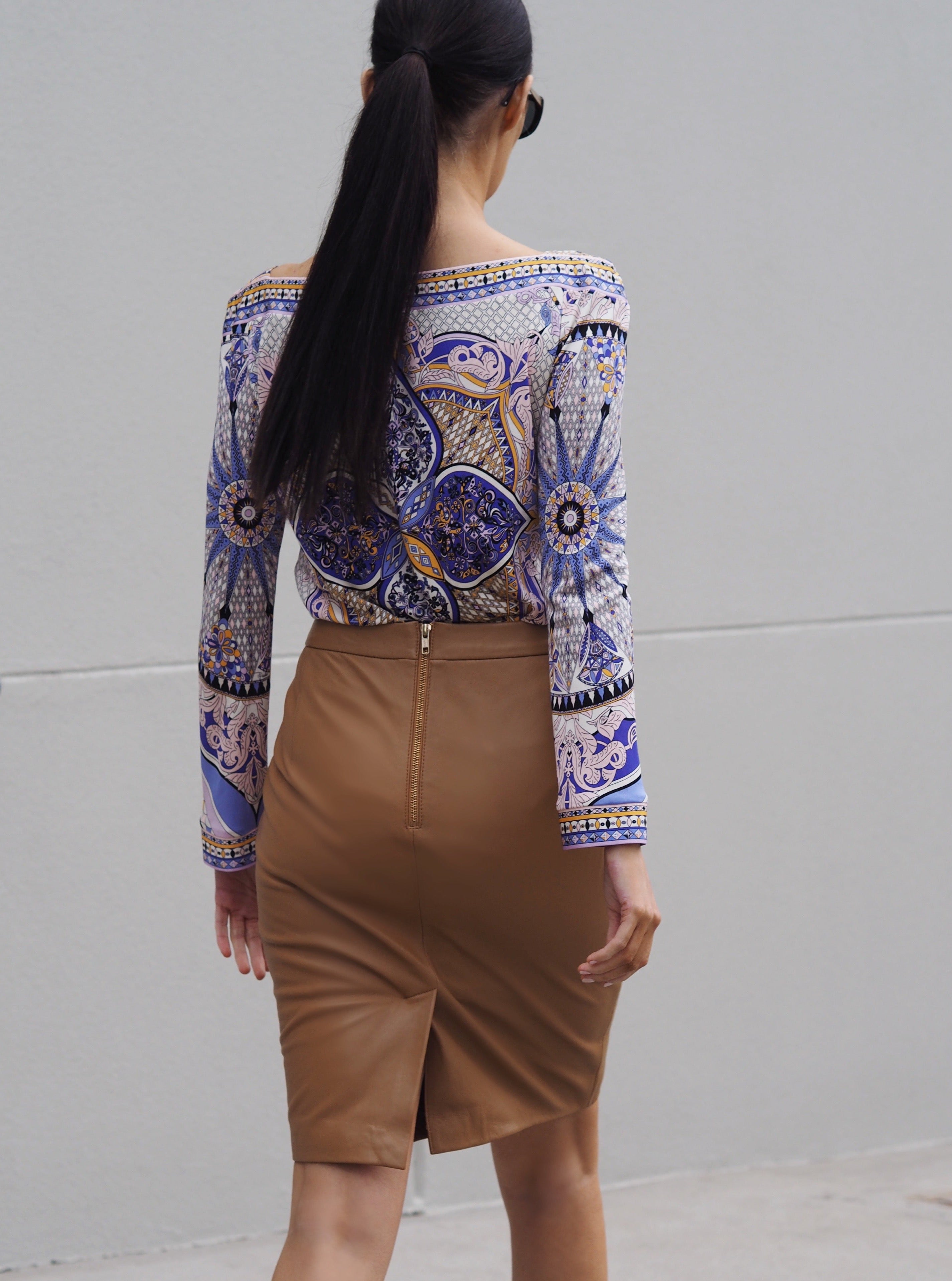 Meghan Asymmetrical Skirt-CadelleLeather