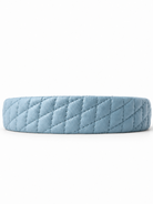 Cadelle quilted leather headband pale blue