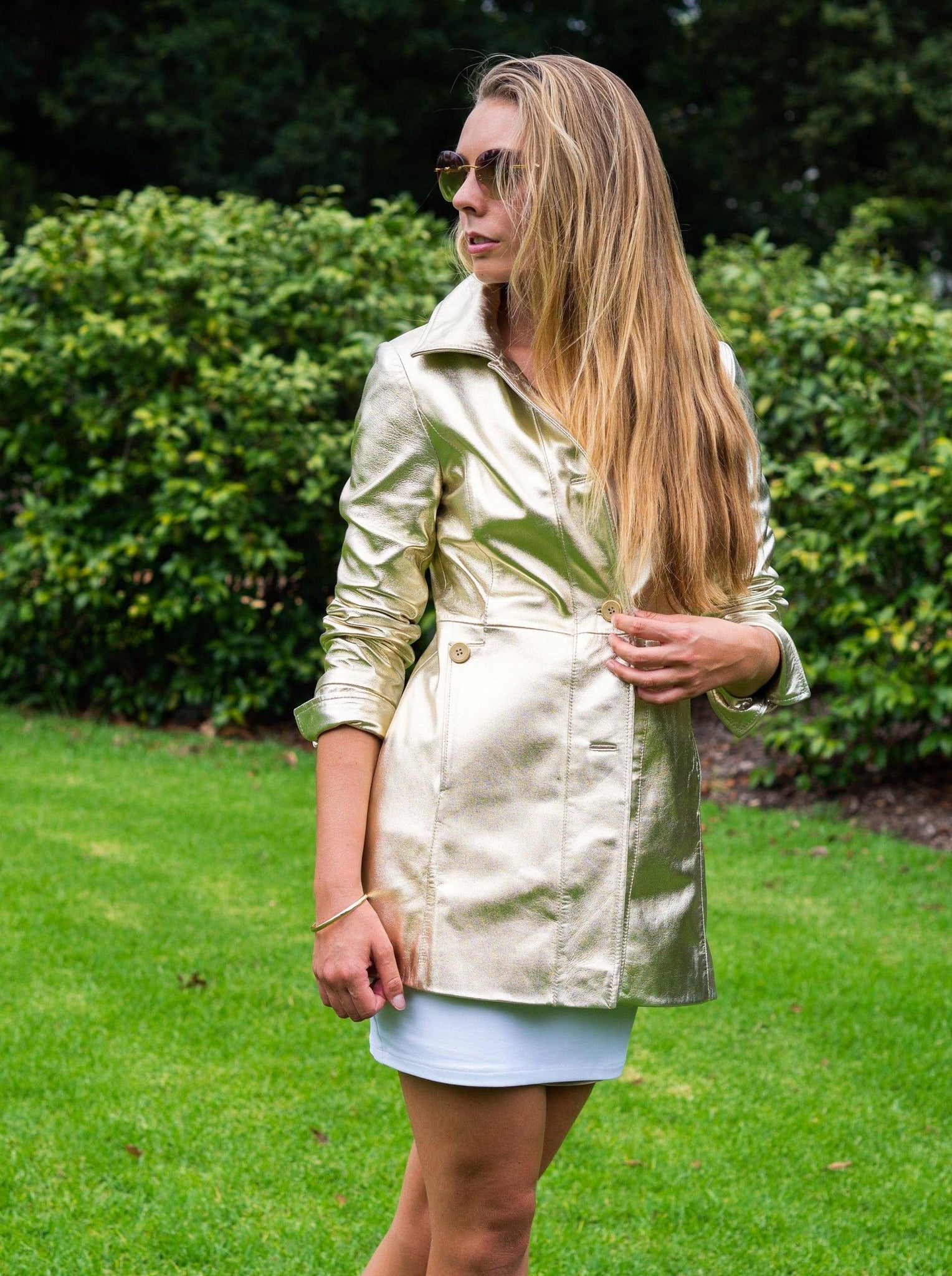 Ridelle Trench Coat | Gold