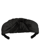 Cadelle Alice black leather knot top headband