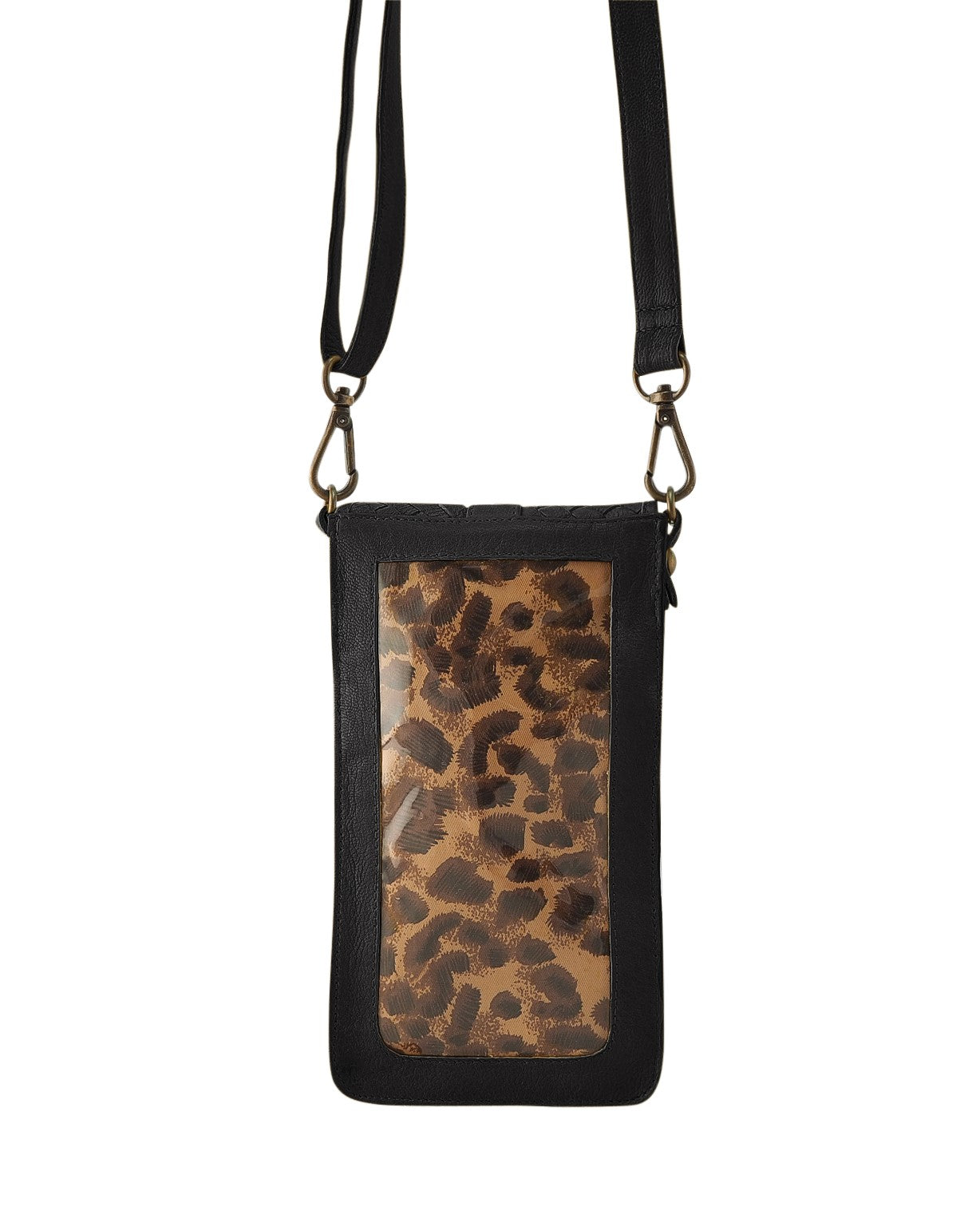 Ada Phone Bag | Black-Handbags-CadelleLeather