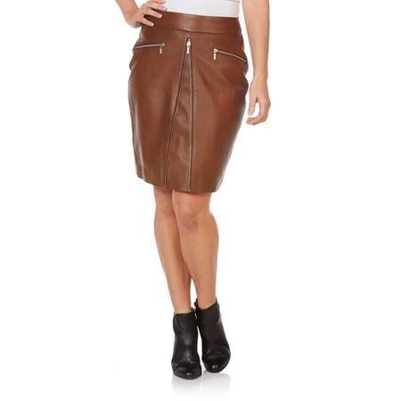 Leather Apparel Sabine Zip Through Skirt Black Picture 2 regular from Cadelle Leather