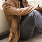 Men's Leather Jacket John Camel Picture 3 regular from Cadelle Leather