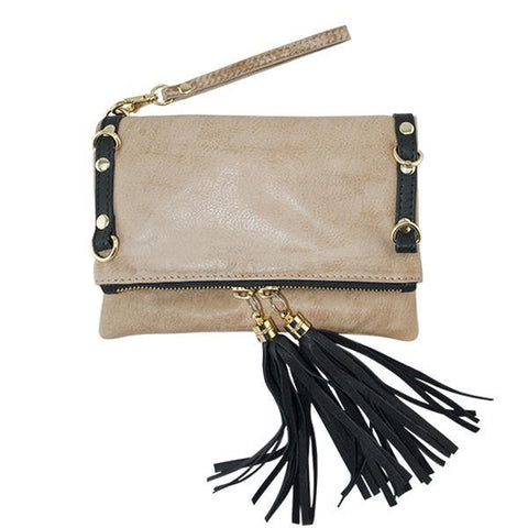 Leather handbag Amalfi cross body and bum bag camel/black picture 6 regular from Cadelle Leather