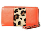 Leather Wallet Feline Panel Wallet Orange/Leopard Picture 1 regular from Cadelle Leather