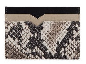 Leather Card Holder MONK Alexis Black/Snake Picture 1 Regular from Cadelle Leather