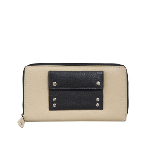 Leather Wallet Oxford Beige/Black Picture 1 Regular from Cadelle Leather