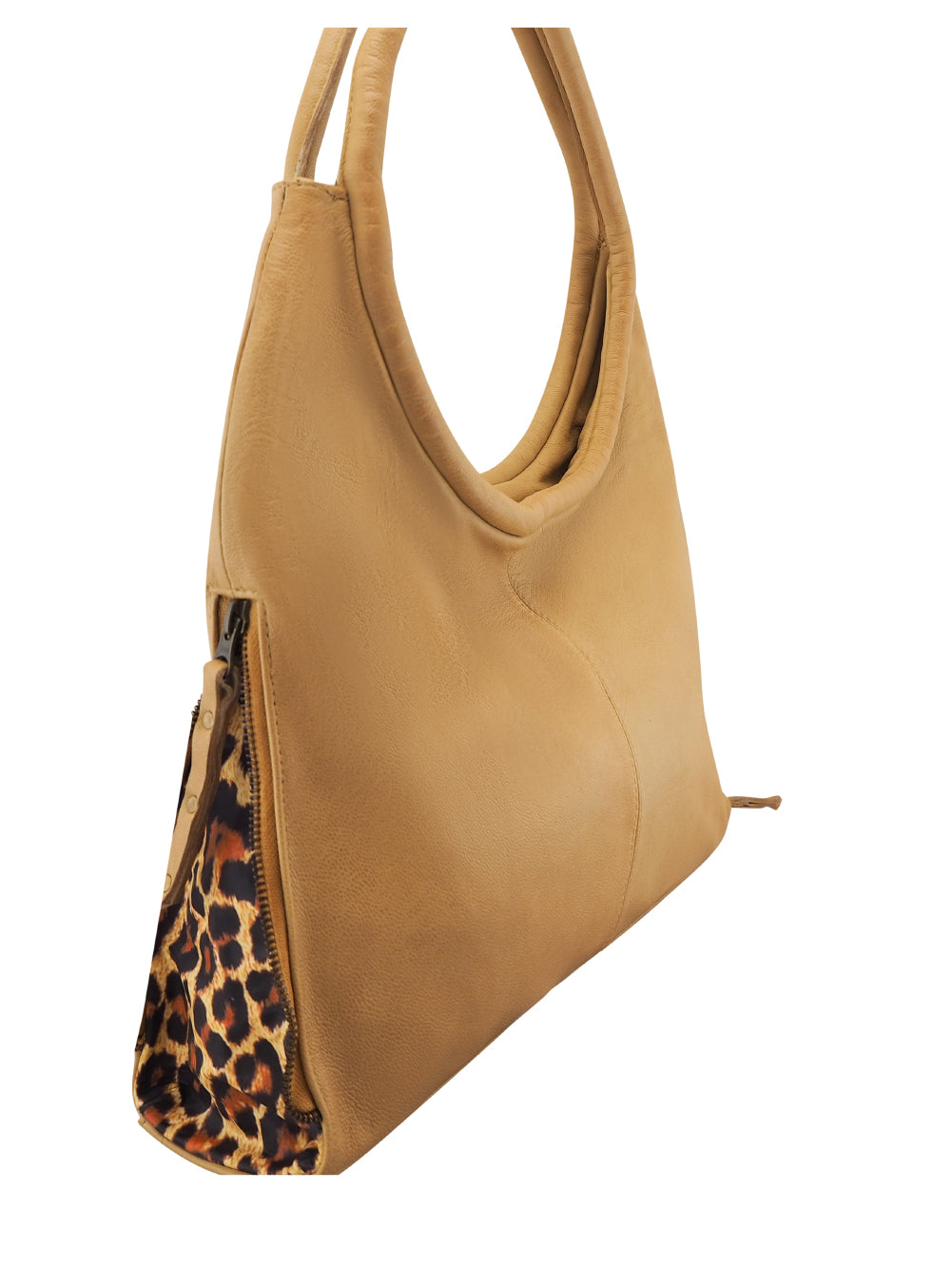 Cynthia Hobo | Camel/Leopard-CadelleLeather