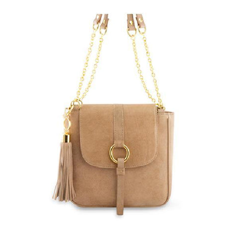 Leather Bag MONK Jordan Messenger Suede/Camel Picture 11 Regular from Cadelle Leather