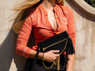 Leather Clutch MONK August Black/Suede Picture 2 Regular from Cadelle Leather