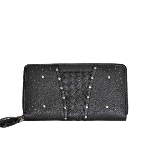 Leather Wallet Aviana Stud Weave Wallet Tobacco Picture 1 regular from Cadelle Leather