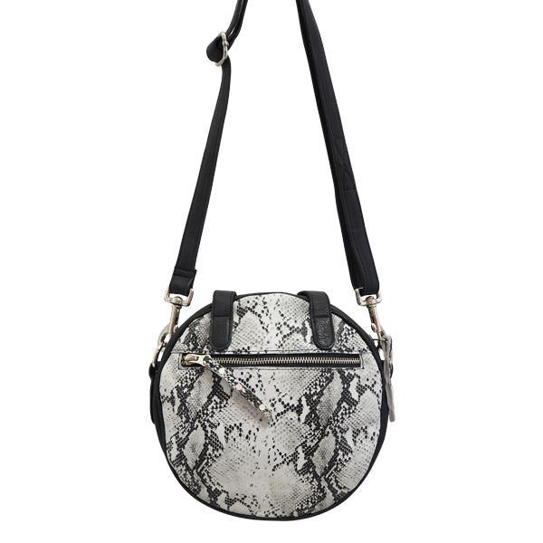 Leather Handbag Bella Snake Print Leather Bag Grey/Black Picture 4 regular from Cadelle Leather