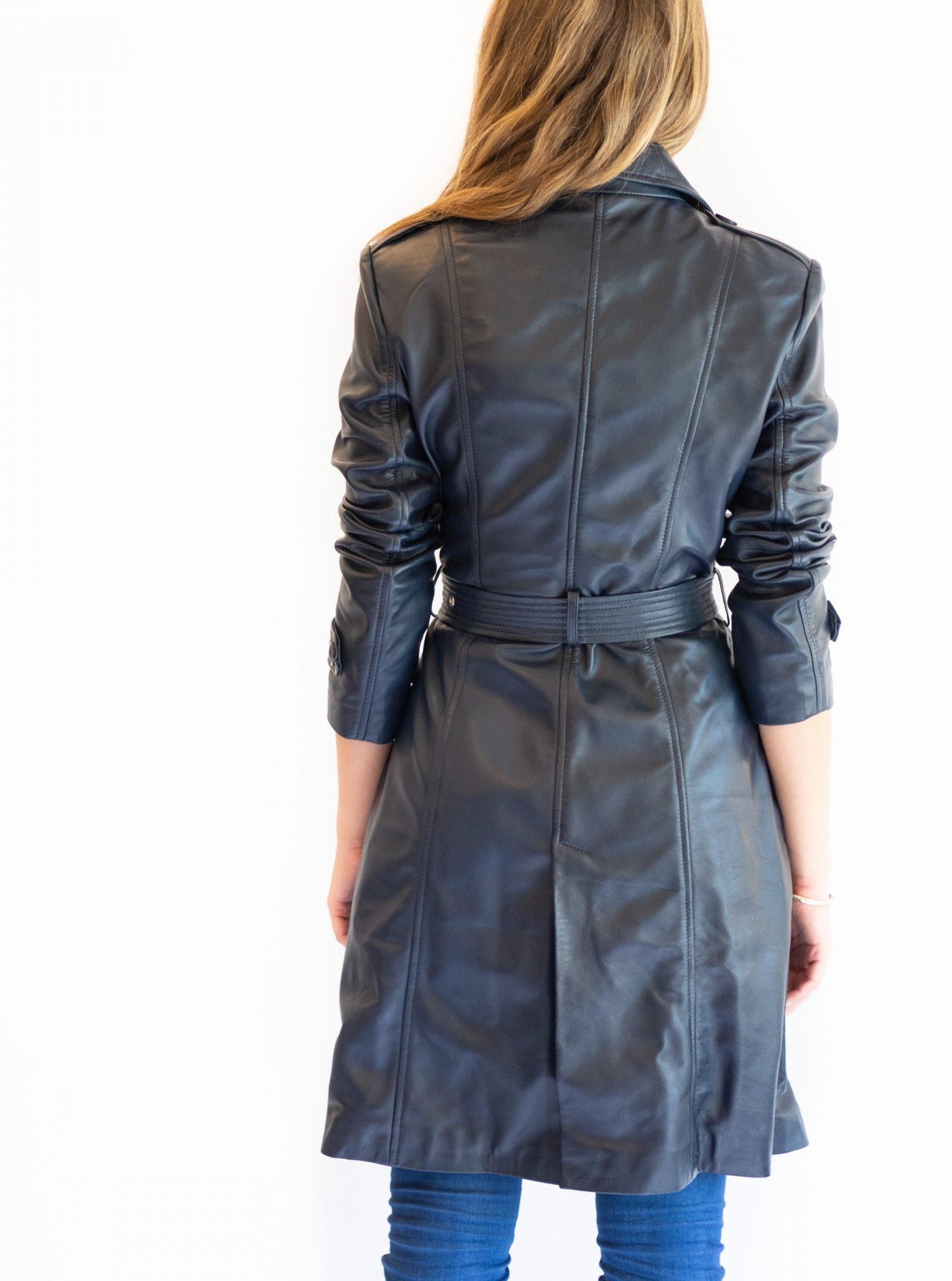 Blair Trench Coat | Camel – CadelleLeather