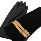 Leather Glove Buckle Glove Black/Camel Picture 2 regular from Cadelle Leather