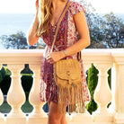 Leather Bag Sky Fringe Crossbody Camel Picture 2 regular from Cadelle Leather