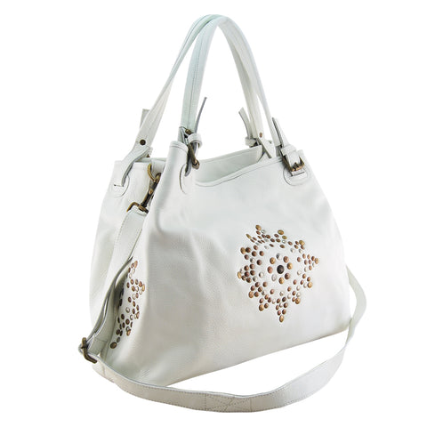 Jerry Large Tote | White-CadelleLeather