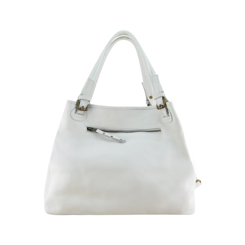 Jerry Large Tote | White-CadelleLeather