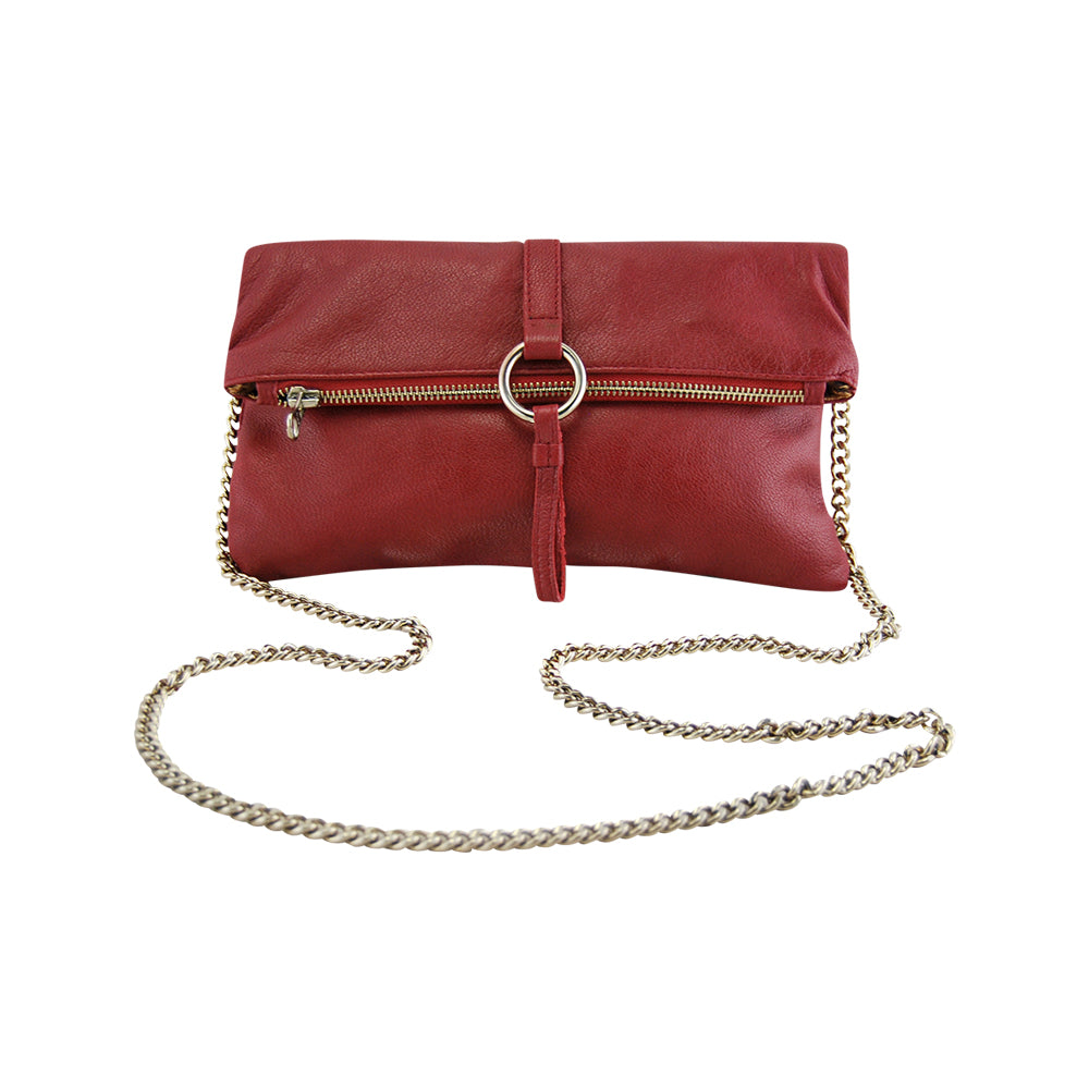 Leather Clutch MONK April Red Picture 1 Regular from Cadelle Leather