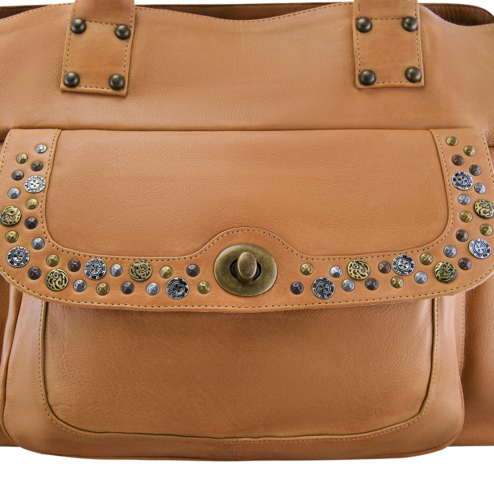 Leather Bag Paulina Overnighter Camel picture 3 regular from Cadelle Leather