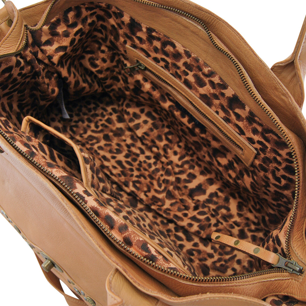 Leather Bag Paulina Overnighter Camel picture 6 regular from Cadelle Leather