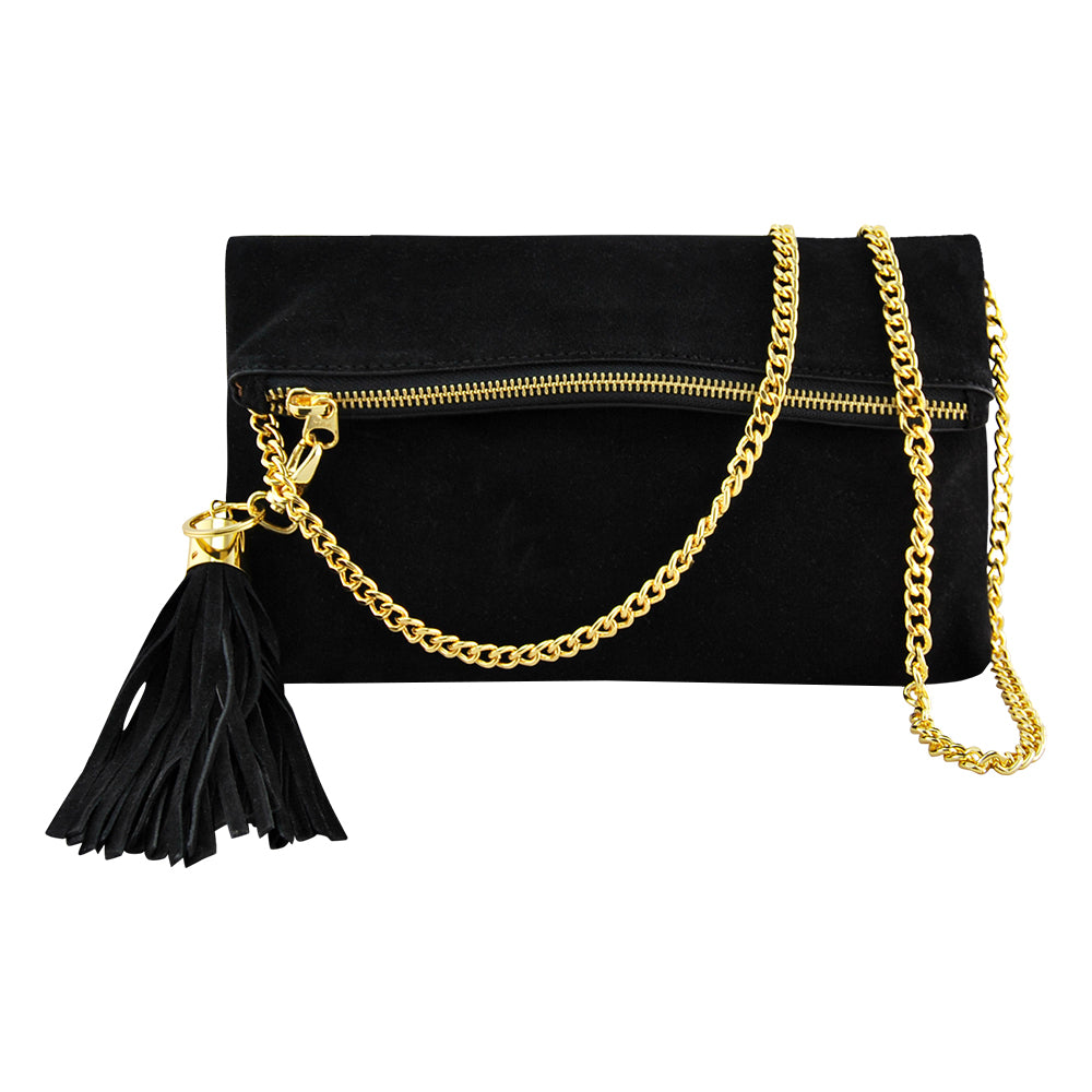 Leather Clutch MONK August Black/Suede Picture 1 Regular from Cadelle Leather