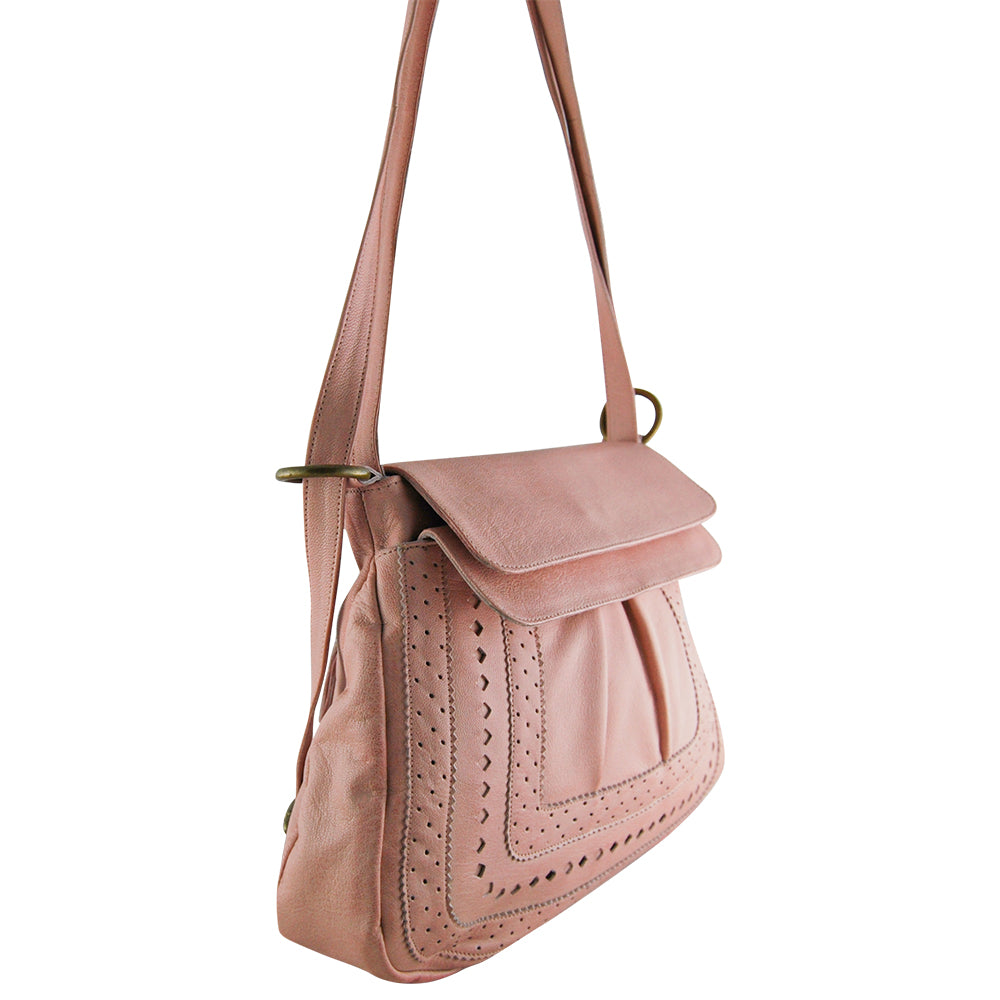 Leather Convertible Bag/Backpack Molly Misty Rose Picture 5 Regular from Cadelle Leather