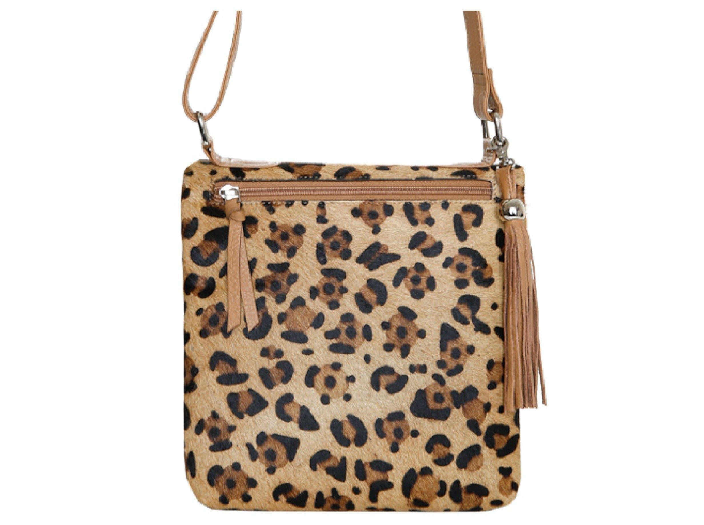 Feline Reversible Saddle Bag Camel CadelleLeather