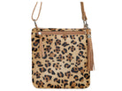 Leather Handbag Feline Saddle Crossbody Bag Camel/Leopard Picture 1 regular from Cadelle Leather