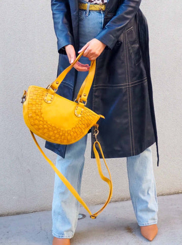 Jewel Baguette | Saffron-CadelleLeather