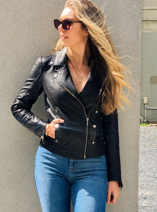 Leather Jacket Layla Black Picture 2 regular from Cadelle Leather