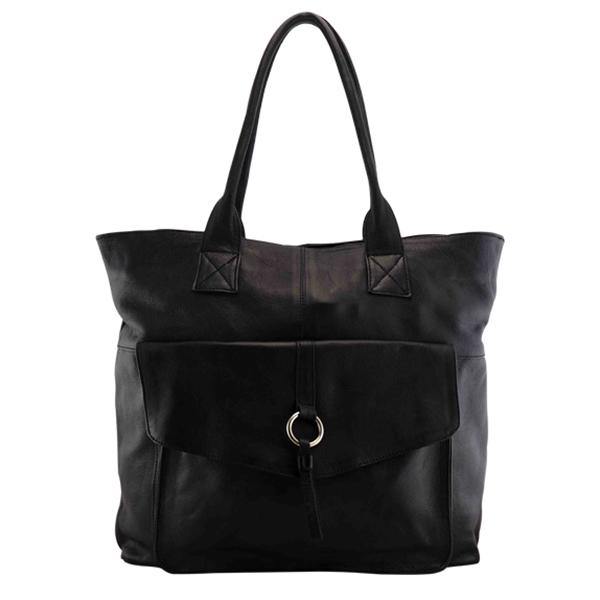 Leather Laptop Bag MONK Lisette Black Picture 3 Regular from Cadelle Leather
