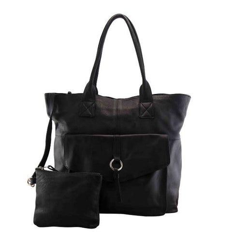 Leather Laptop Bag MONK Lisette Black Picture 1 Regular from Cadelle Leather
