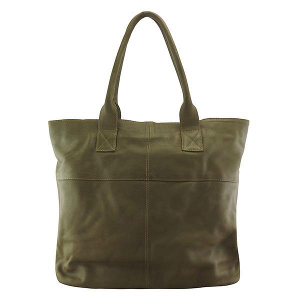 Leather Laptop Bag MONK Lisette Olive Picture 5 Regular from Cadelle Leather
