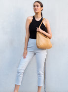 Colette Cropped Pants | White-CadelleLeather
