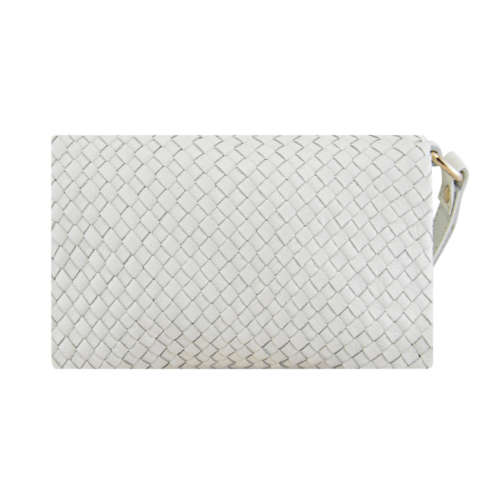 Leather Wallet Luna Weave Clutch White Picture 4 regular from Cadelle Leather 