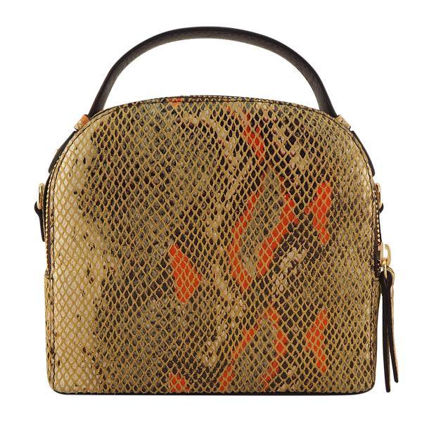 Leather Bag MONK Miami Orange/Brown Python Picture 4 Regular from Cadelle Leather