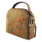 Leather Bag MONK Miami Orange/Brown Python Picture 5 Regular from Cadelle Leather