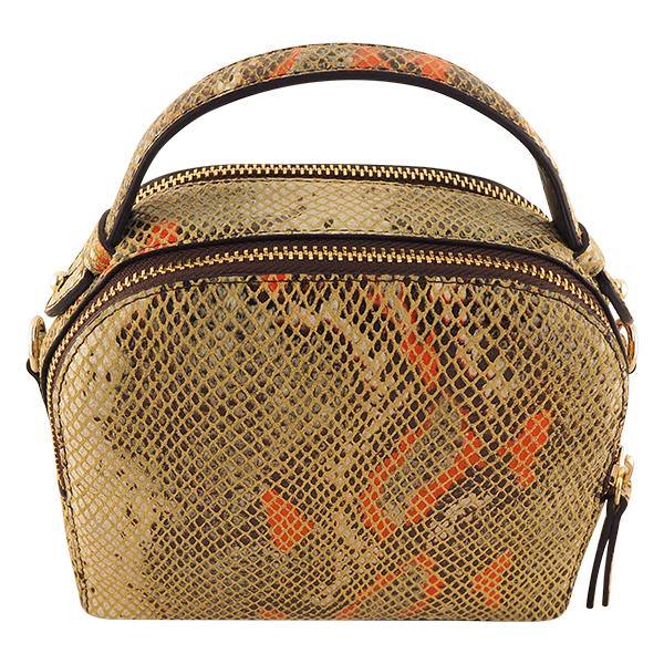 Leather Bag MONK Miami Orange/Brown Python Picture 6 Regular from Cadelle Leather