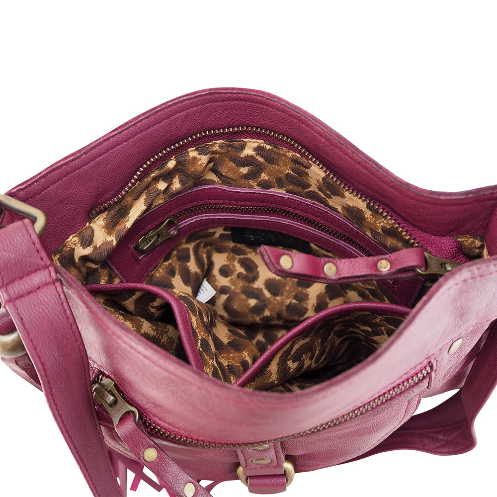 Millie Crossbody Bag Berry CadelleLeather