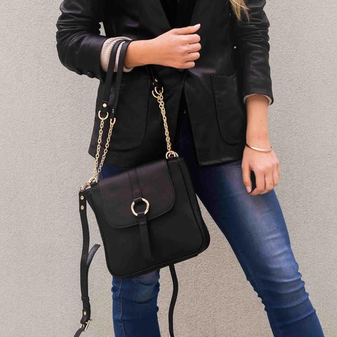 Leather Bag MONK Jordan Messenger Black Picture 2 Regular from Cadelle Leather