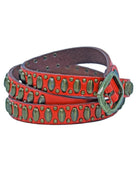 Oval Stud Leather Belt-CadelleLeather