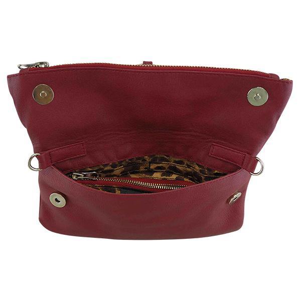 Leather Clutch MONK April Red Picture 6 Regular from Cadelle Leather