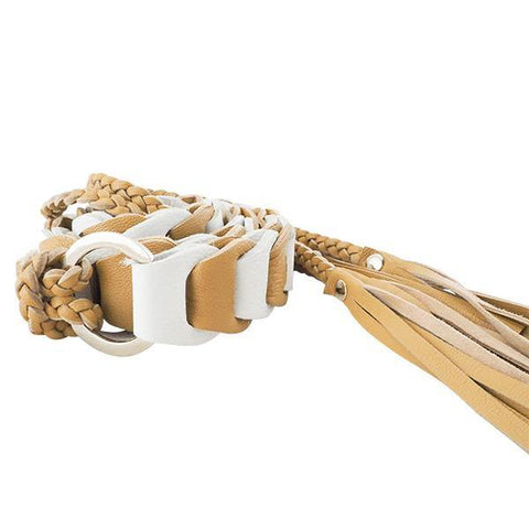 Leather Belt Ava Tassel Belt Camel & White Picture 2 regular from Cadelle Leather