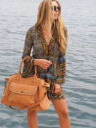 Paulina Overnight Bag | Camel-CadelleLeather