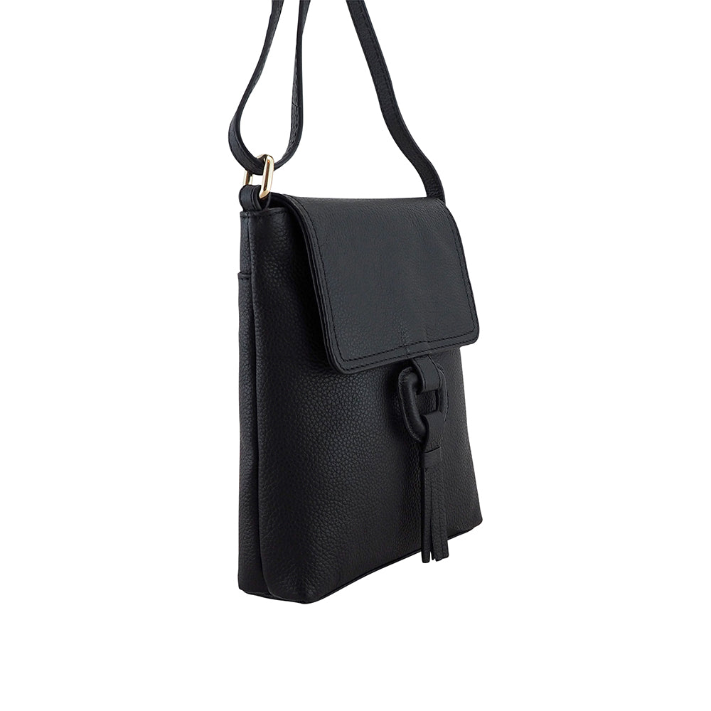 Felicity Crossbody | Black-CadelleLeather