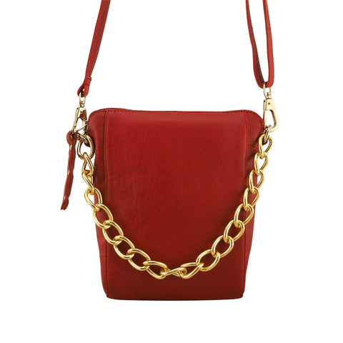 Cate Crossbody | Red-CadelleLeather