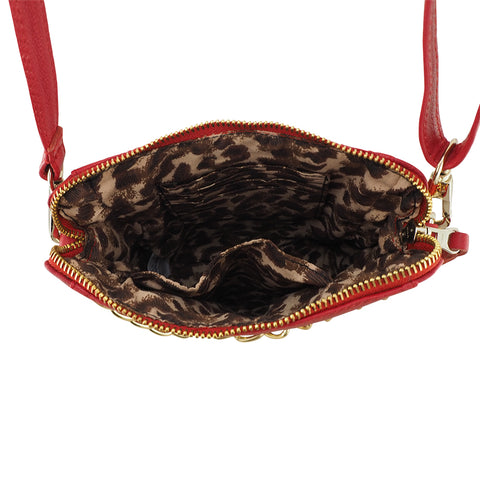 Cate Crossbody | Red-CadelleLeather