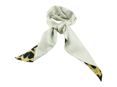 Double Sided Scarf - White-CadelleLeather