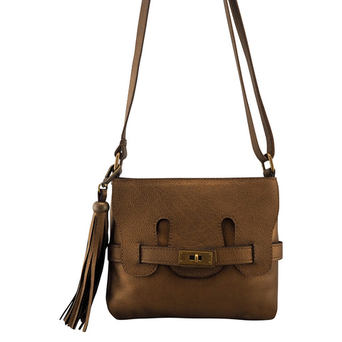 Mini Effie Handbag | Bronze Metallic